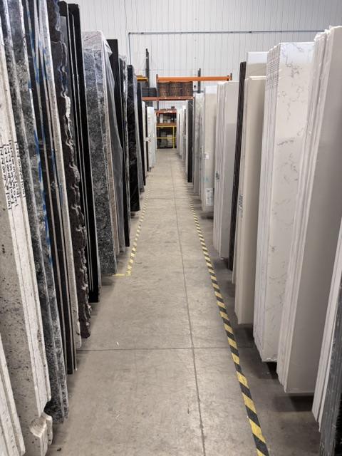 Behind the scenes - a mountain of worktops